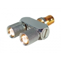 Coaxial Connector 1.6/5.6 Male-Male-Female Y Link